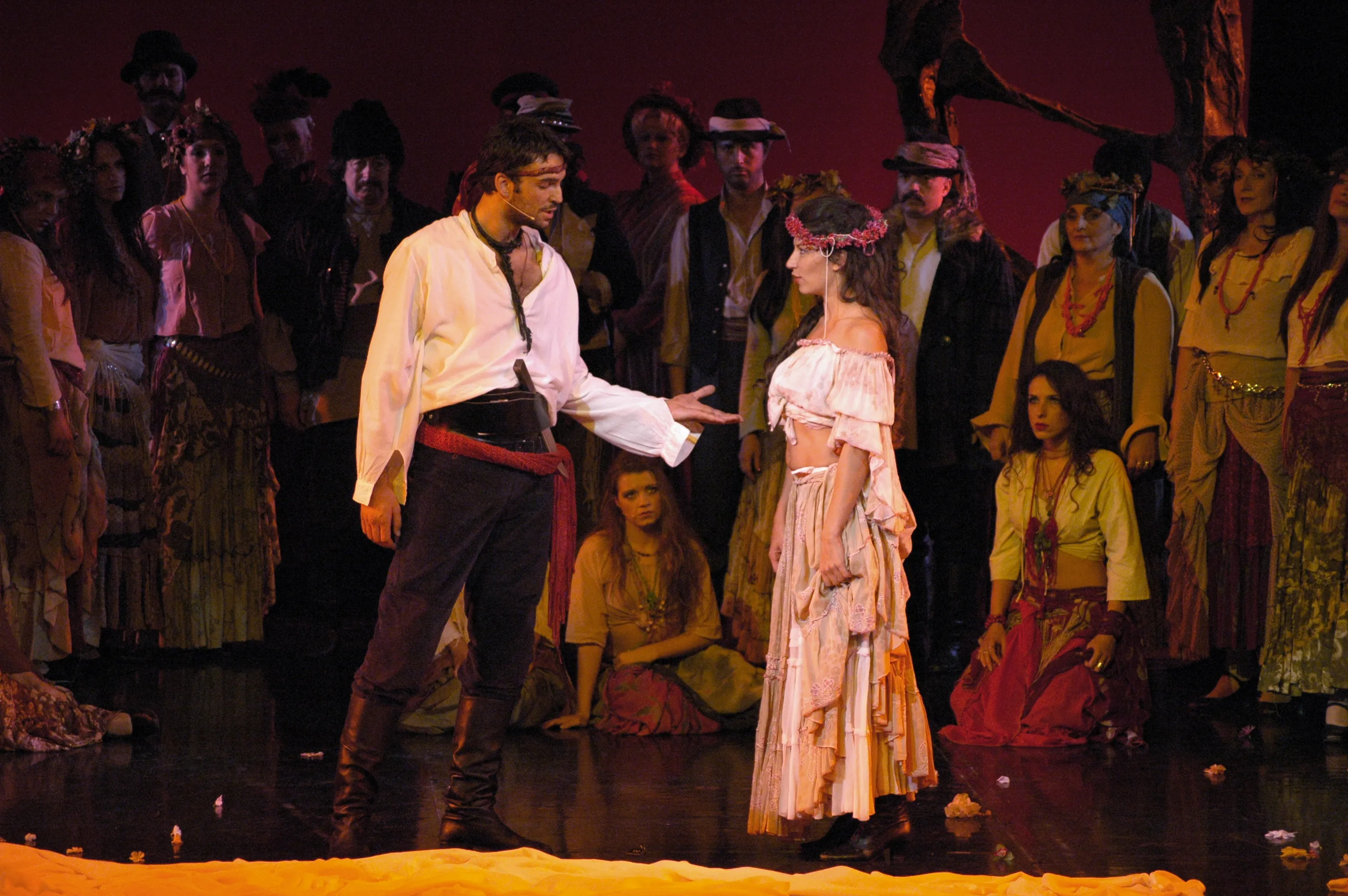 Scene from Gypsies Fly to Heaven at the Terazije Theatre